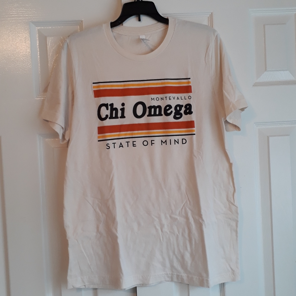 Chi Omega short sleeve tee Montevallo large
